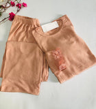 Pyjama Femme 2 Pièces en Tricot –manche langue