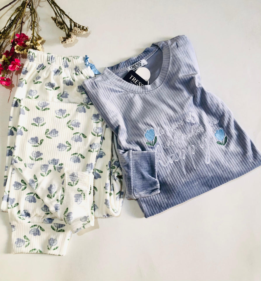 Pyjama Femme en Velours TRESS® - Confiance et Bien-être en Édition Limitée