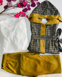 💫 Pyjama Femme 3 Pièces en Jacquard – Chic &amp; Confort à la Maison 💫