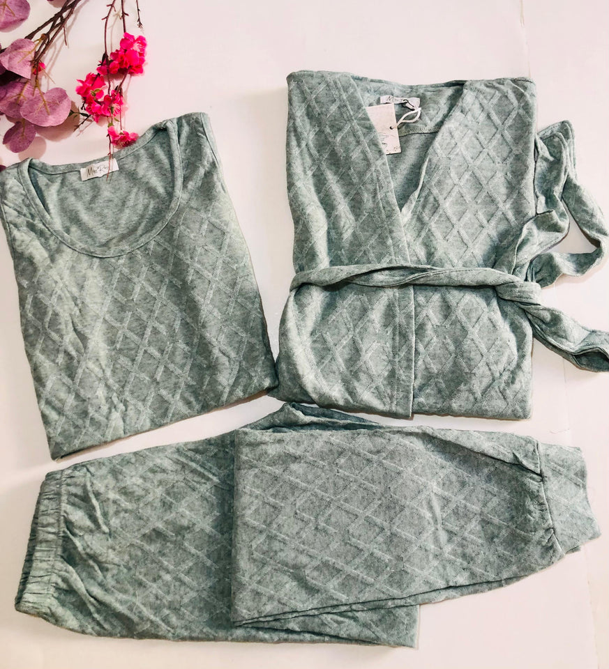 Pyjama 3 Pièces "Miss" - Élégance et Polyvalence