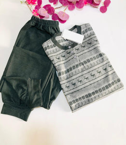 Pyjama Femme Hiver – Couleur Vert | Doux, Chaud & Ultra Confort ❄️