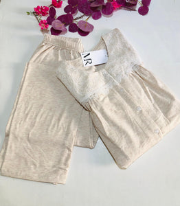 Pyjama Femme – Couleur Beige | Élégant, Doux & Ultra Confort 🌙✨