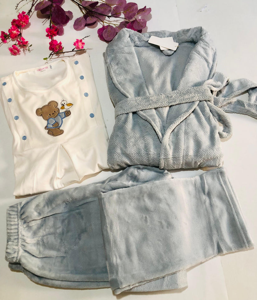 Pyjama Femme 3 Pièces – Ultra Doux, Chaud & Confort Absolu ❄️✨