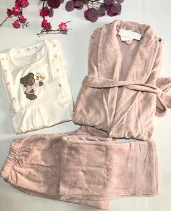 Pyjama Femme 3 Pièces – Couleur Rose | Ultra Doux, Mignon & Super Confort 💗❄️