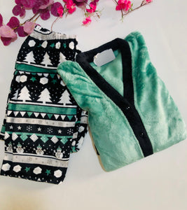 Pyjama Doux Femme Flora  - Confort Polaire et Élégance