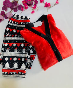 Pyjama Doux Femme Flora  - Confort Polaire et Élégance