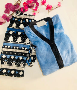 Pyjama Doux Femme Flora  - Confort Polaire et Élégance