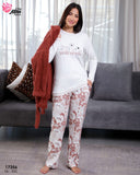 🍂 Pyjama Femme 3 Pièces en Polaire – Confort Chic & Chaleur Intense (Couleur Caramel)