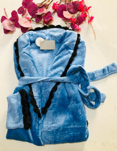 💙 Peignoir Femme Polaire – Confort & Élégance Hiver (Copie)