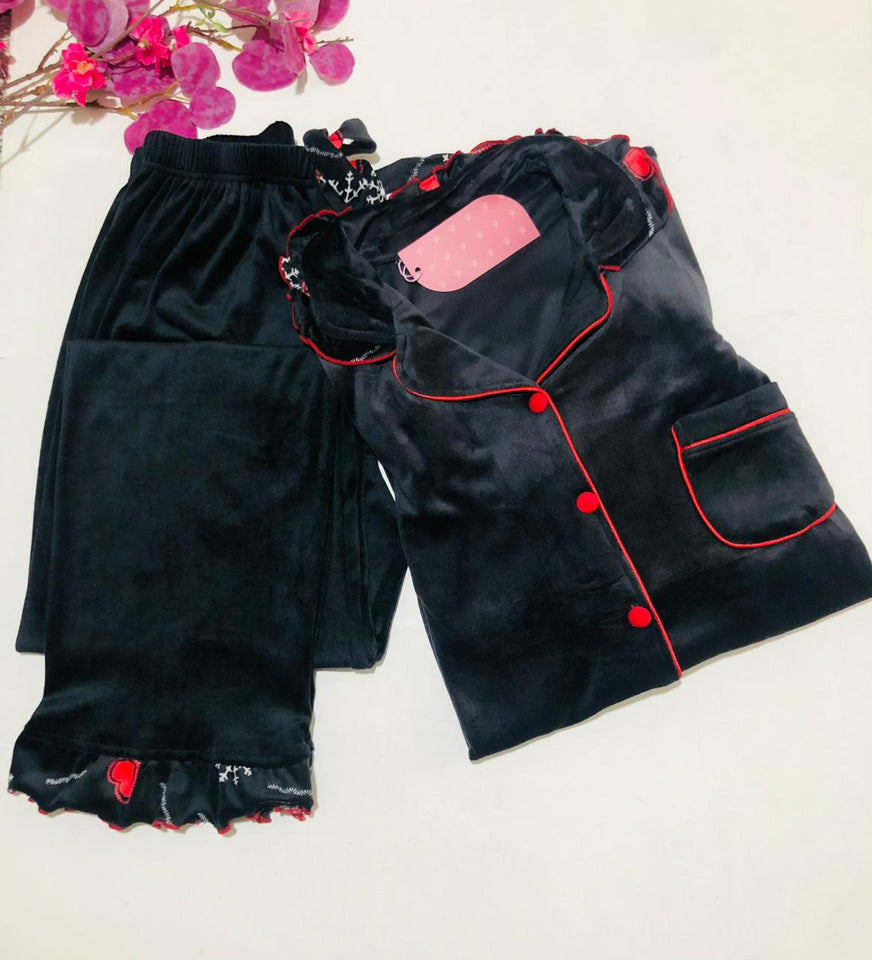 ✨ Pyjama Femme en Velours – Élégance & Confort ✨