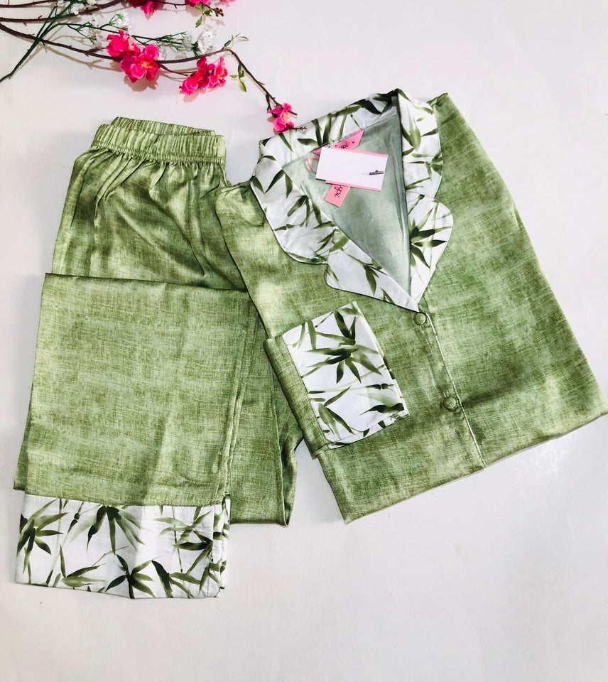 ✨ Pyjama Satin Femme Vert – Élégance & Douceur ✨ (Copie)