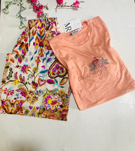 🌸 Pyjama Femme en Viscose – Pantalon Long 🌸