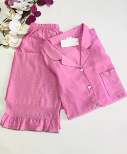 ✨ Pyjama Femme demi manche Bleu Ciel – Fraîcheur & Confort ✨