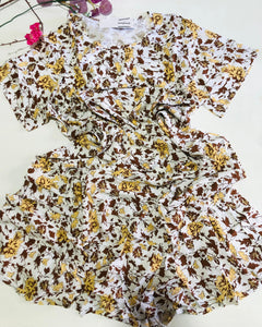 🌼 Pyjama Femme en Rallon Fleuri – Douceur & Élégance Naturelle 🌼
