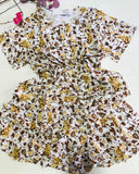 🌼 Pyjama Femme en Rallon Fleuri – Douceur & Élégance Naturelle 🌼