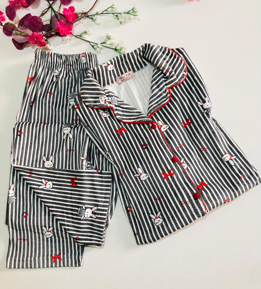 Pyjama en Velours Noir pour Femme