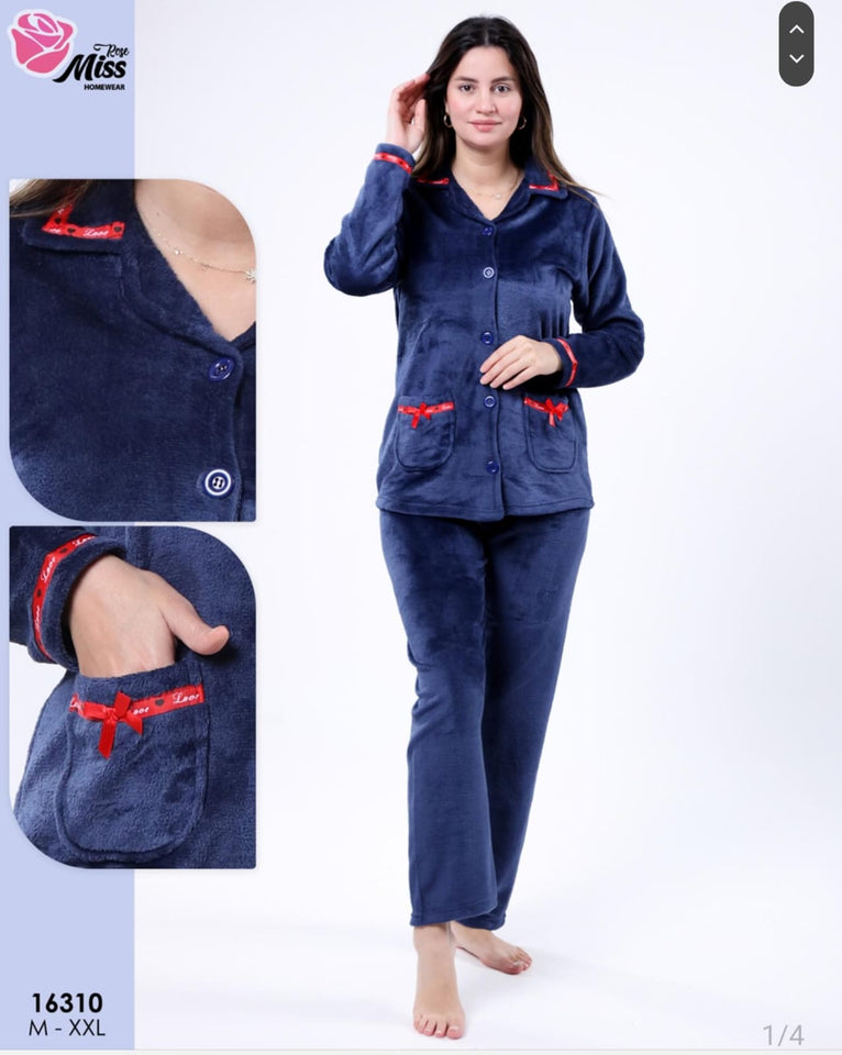 Pyjama Polaire Orange avec Col Zippé – Confort et Énergie pour l'Hiver 🧡❄️