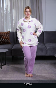 Pyjama Femme en Polaire Douce - Confort et Chaleur