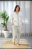 Pyjama Femme en Polaire Gris - Élégance et Confort pour l'Hiver