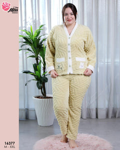 Pyjama Femme en Polaire Douce - Élégance et Confort