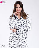 Pyjama Femme Élégant à Motif Parapluies – Bleu –&nbsp;&nbsp;💙🌂