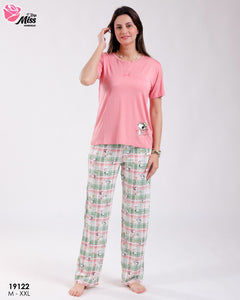 Pyjama Femme "MISS" - Confort Élégant en Coton