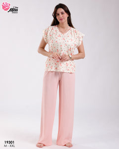 Pyjama Lina mode- Confort Douillet et Style Intemporel