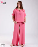 Pyjama Pantalon Femme MISS & Élégance Bohème en Tissu Rayon