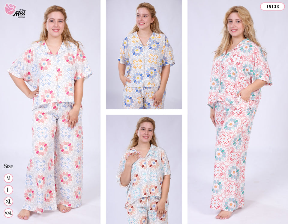 Pyjama Femme MISS en Tissu Doux - Confort Ultime