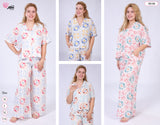 Pyjama Femme MISS en Tissu Doux - Confort Ultime