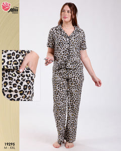 Pyjama Femme MISS  - Fluidité rayon Végétale [M-XXL]