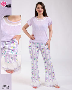 Pyjama Femme "MISS HOMEMEAN" - Élégance Nocturne & Confer d'Exception