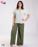 Pyjama Pantalon "MISS" en Rayon – Confort et Élégance pour vos Nuits Douillettes