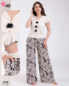 Pyjama Femme Demi-Manches MISS - L'Envol Nocturne