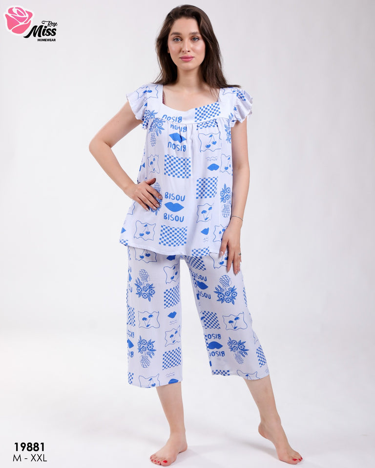 Pyjama Femme "Bisou" en Rayon Doux, romantique et irrésistiblement confortable !
