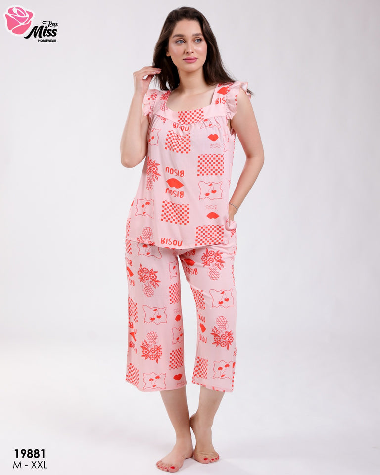 Pyjama Femme "Bisou" en Rayon Doux, romantique et irrésistiblement confortable !