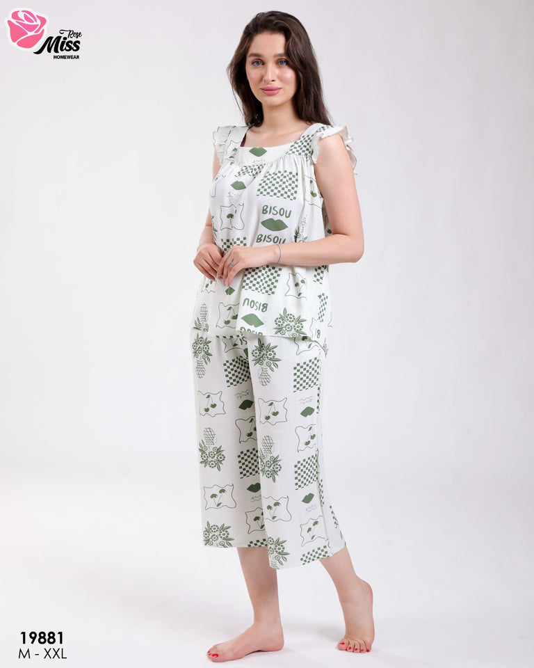 Pyjama Femme "Bisou" en Rayon Doux, romantique et irrésistiblement confortable !