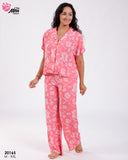 🌸 Pyjama Femme Demi-Manche en Rayon – Confort et Style pour Vos Nuits 🌙