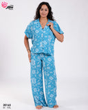 🌸 Pyjama Femme Demi-Manche en Rayon – Confort et Style pour Vos Nuits 🌙