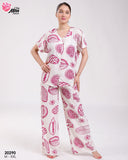 🍍 Pyjama Femme Imprimé Fruits – Fraîcheur Détente Assurées 🌼