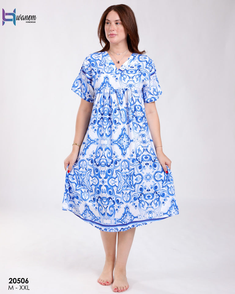 Pyjama Robe Femme en Rayon – NOMENZAR – Élégance et Confort pour vos Nuits