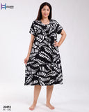Robe Pyjama Femme Demi-Manche en Rayon – Élégance &amp; Confort au Quotidien 🖤
