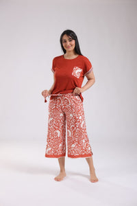 Pyjama Femme Décontracté – Élégance Bohème et Confort Absolu