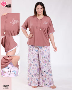 Pyjama Femme Grande Taille – Élégance & Confort 🌸