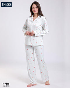 ✨ Pyjama Femme en Velours – Confort & Élégance en Vert d’Eau 💦💚