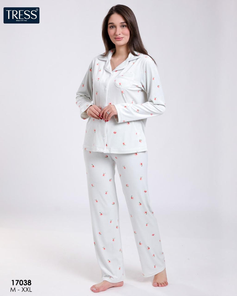 ✨ Pyjama Femme en Velours – Confort & Élégance en Vert d’Eau 💦💚
