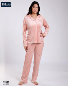 ✨ Pyjama Femme en Velours – Confort &amp; Élégance en Sumo 🤎🧡