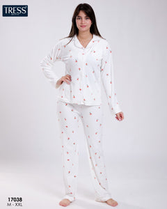 ✨ Pyjama Femme en Velours – Confort & Élégance en Blanc 🤍