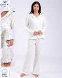 💙 Pyjama Femme en Coton Bleu – Douceur &amp; Élégance 💙