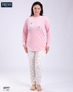 Pyjama Femme en Velours TRESS® - Confiance et Bien-être en Édition Limitée